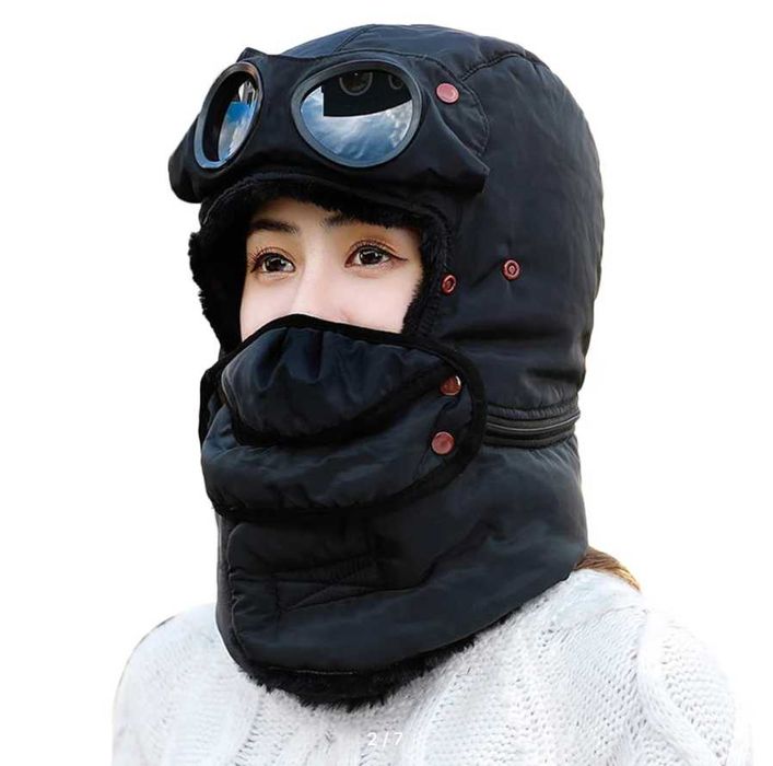 Шапка зимняя "Бомбер - Трансформер"