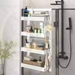 Raft universal cu 4 Polite, otel inoxidabil, Etajera Multifunctionala