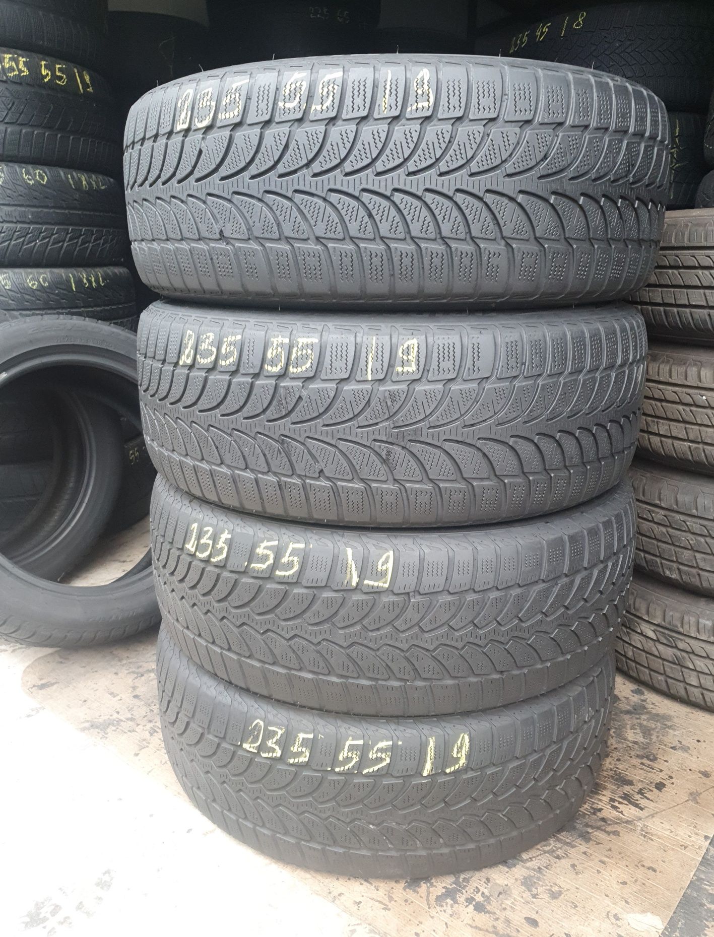 Set 4 Anvelope Bridgestone 235 55 R19 M/S profil 6.5 mm.