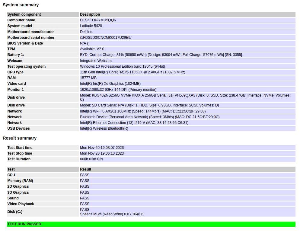 Лаптоп Dell Latitude 5420 / i5-1135G7 / 16GB DDR4