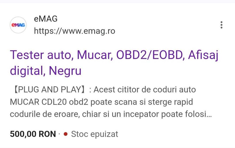 OBD II Scanner Mucar TesterAuto