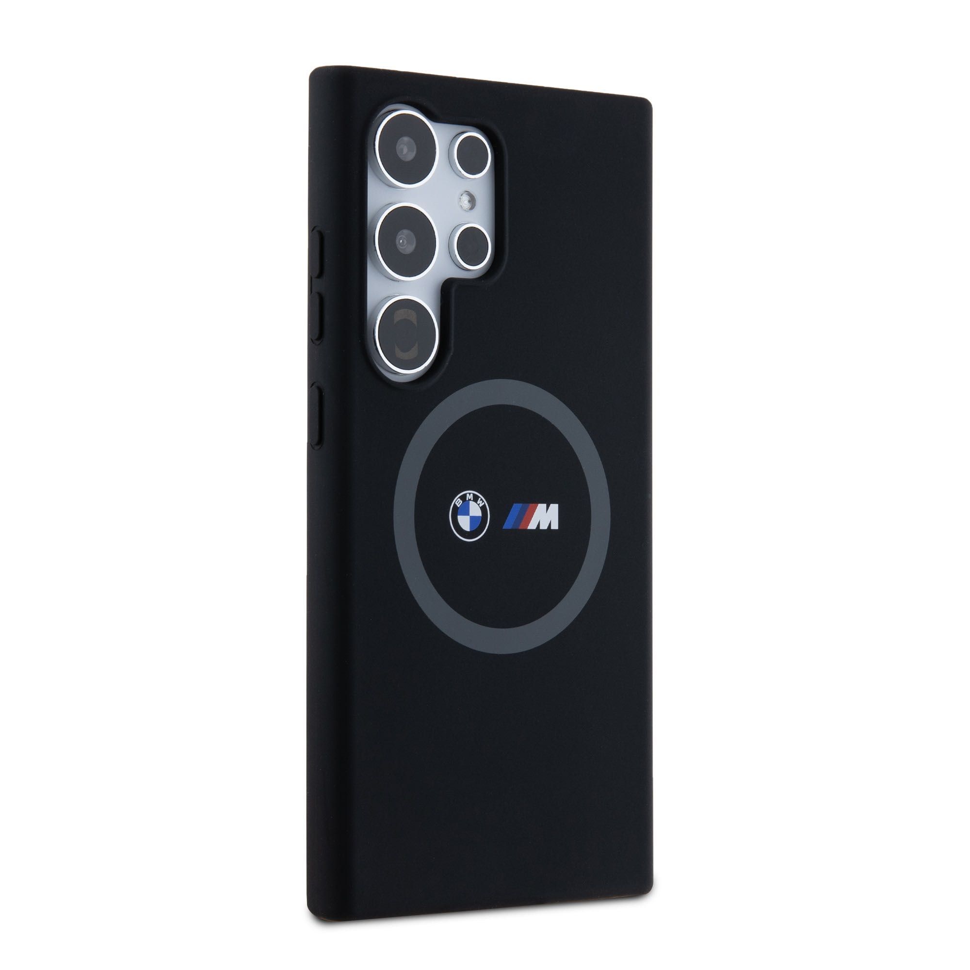Калъф BMW Samsung S24 Ultra M Printed Round and Logo Magsafe Silicone