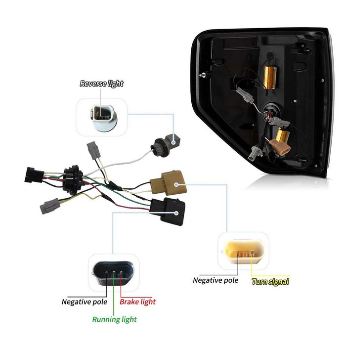 Комплект LED стопове с жълти мигачи за Ford F150 09 - 14