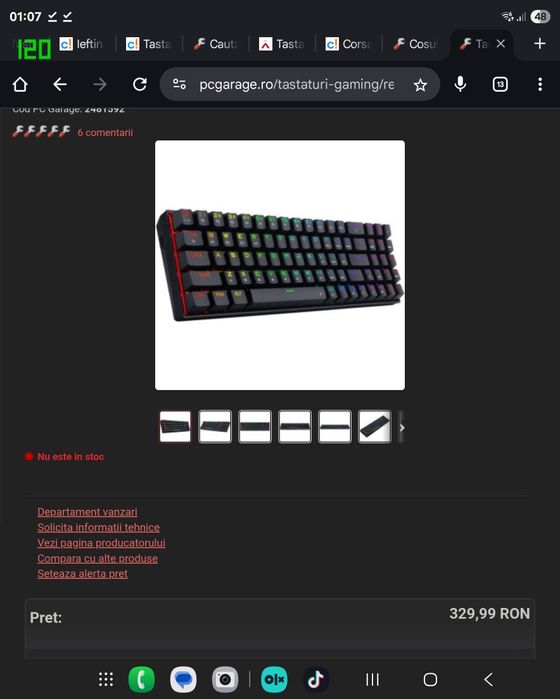 Vand tastatura Redragon ZED pro