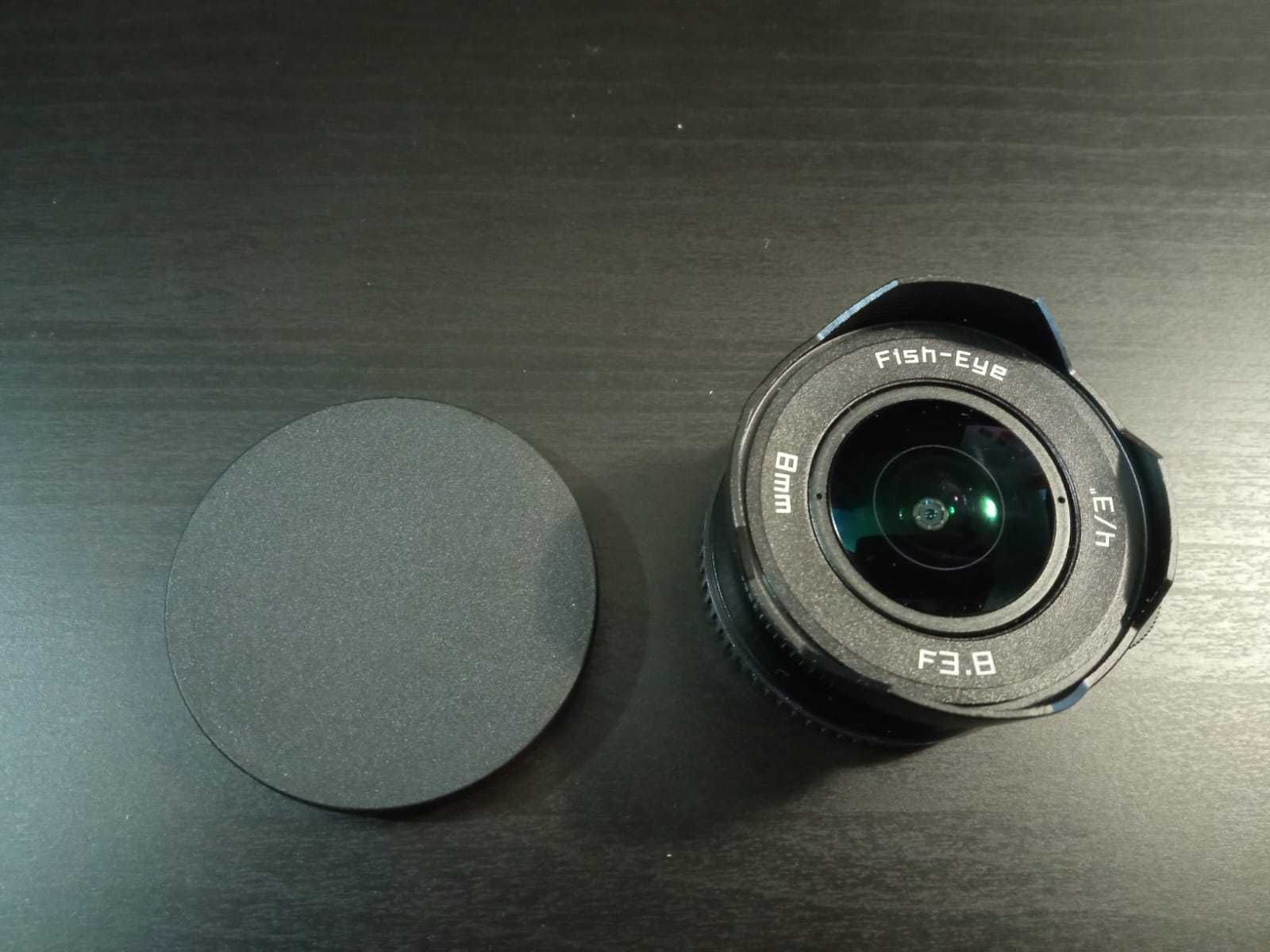 Obiectiv wide MFT Fisheye 8mm 3.8