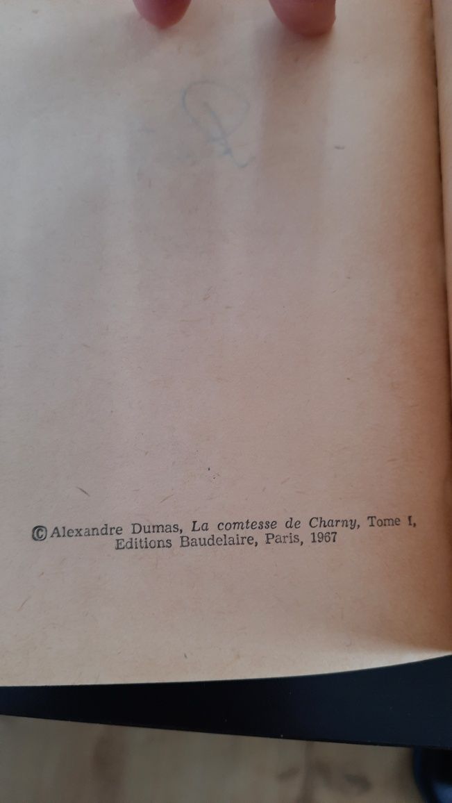 Contesa de Charny de Alexandre Dumas din 1967 doua volume