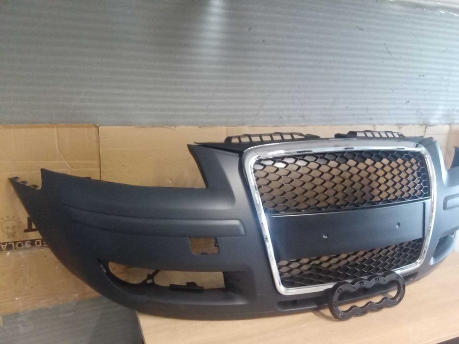 Pachet bara fata cu grile Audi A3 8P + Sportback 05-08 fagure/crom