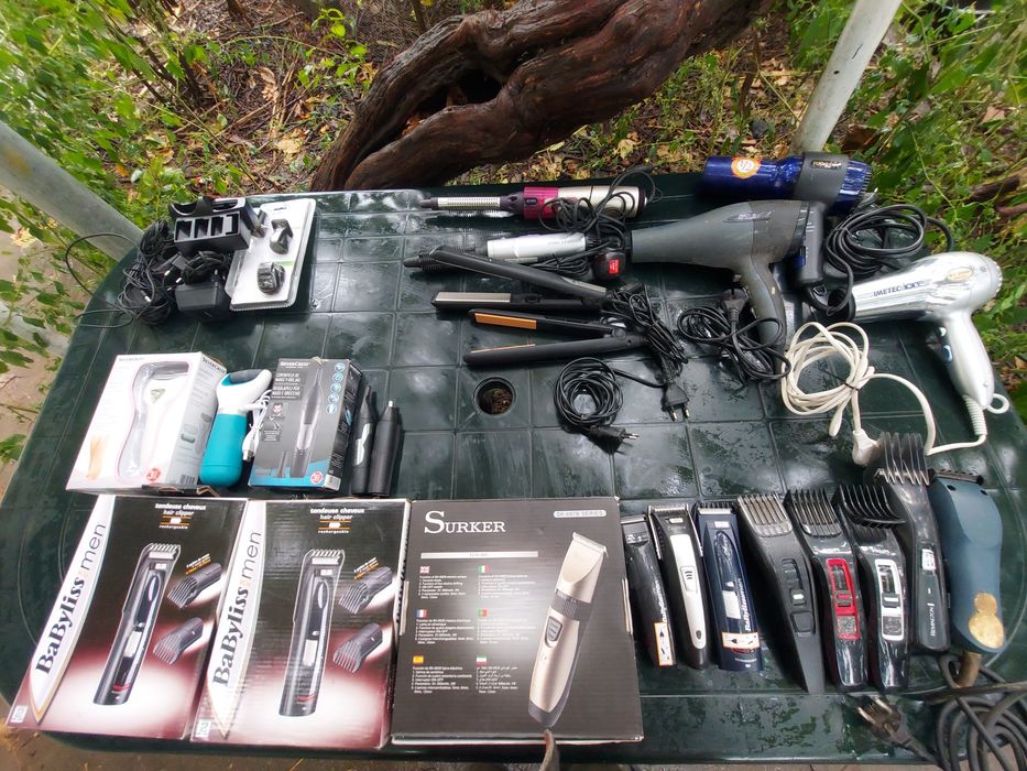 Placi de par, mașini de tuns, uscătoare feon și ondulatoare par, epila