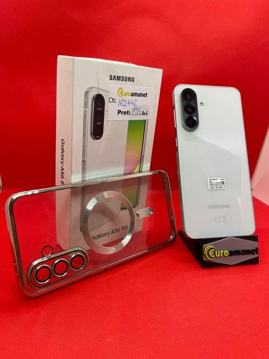 Telefon mobil Samsung Galaxy A56, 8GB RAM, 128GB, 5G, LightGray -A-