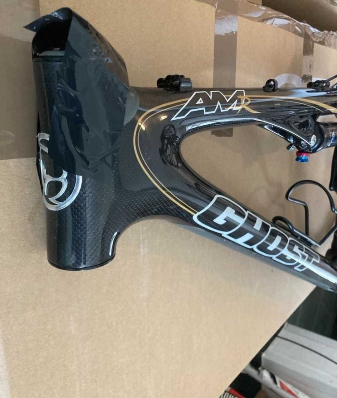 Карбонова рамка cross country Ghost AMR 26" М размер 120мм ход шок Fox
