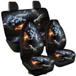 1 Arsion naqshli polyester avtomobil o'rindiqlari, besh o'rindiqli