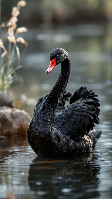 Продам пару черных лебедей лебедь лебеди