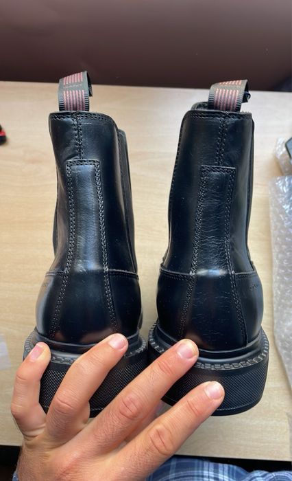Мъжки кожени боти обувки Gant