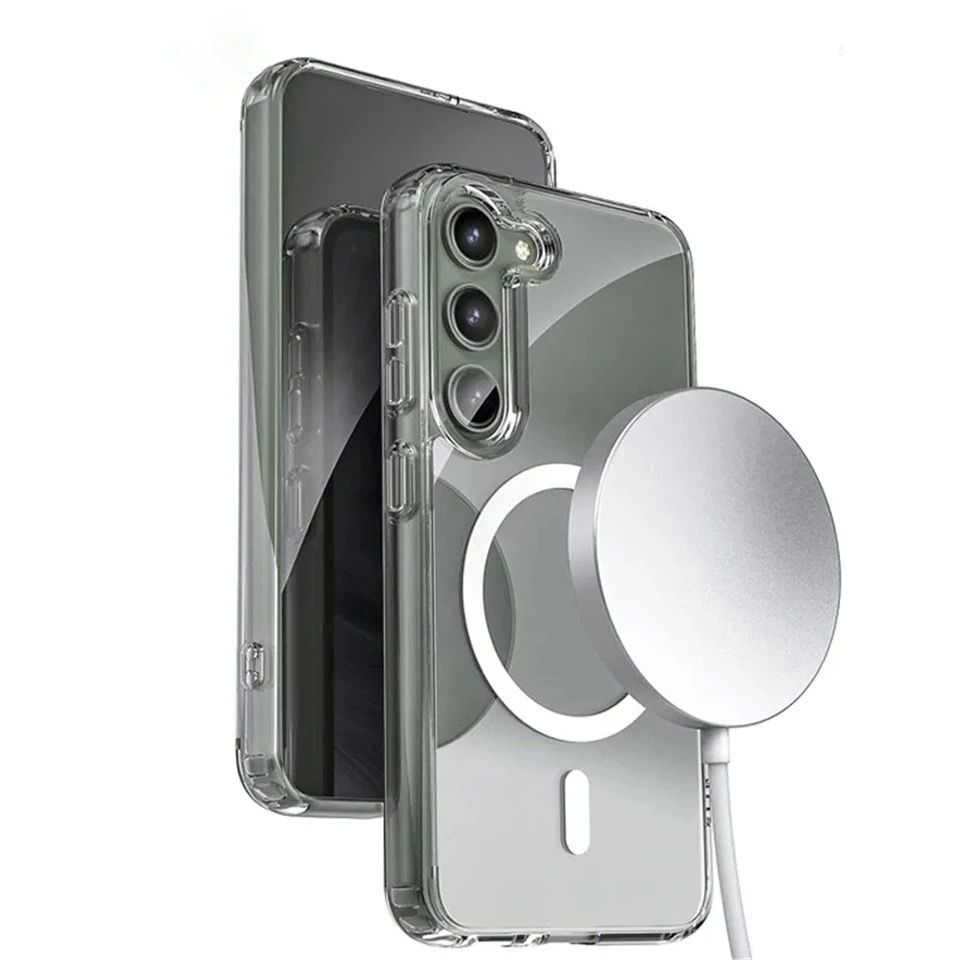 Силиконов калъф Magsafe за Samsung S22/S23/S24/S25 Plus и Ultra