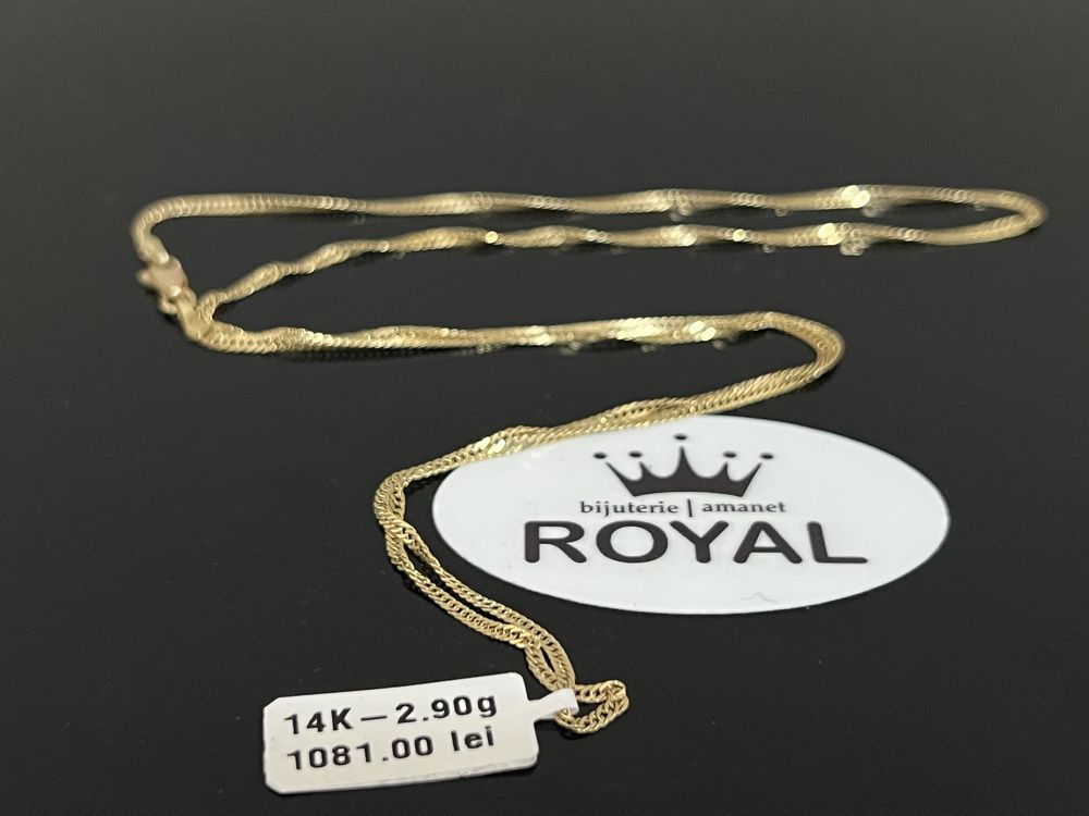 Bijuteria Royal CB : Lant aur 14k 2,90 grame