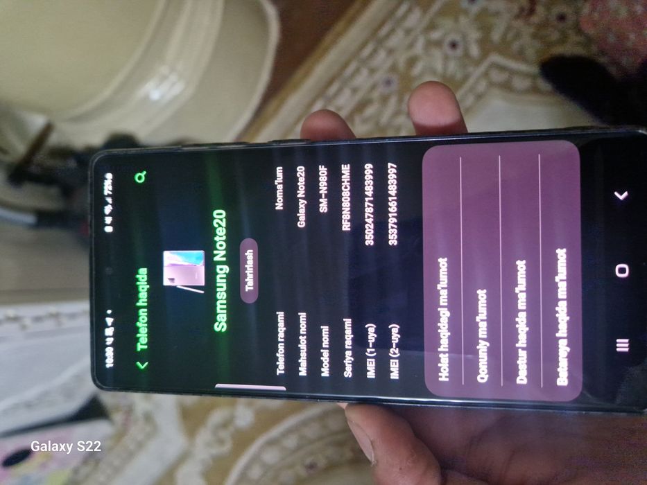 Samsung galaxy note 20