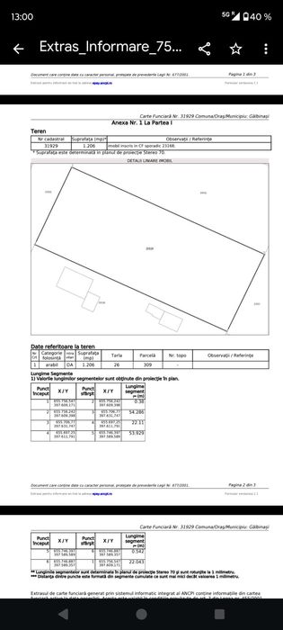 Vand Teren Intravilan Com. Galbinasi