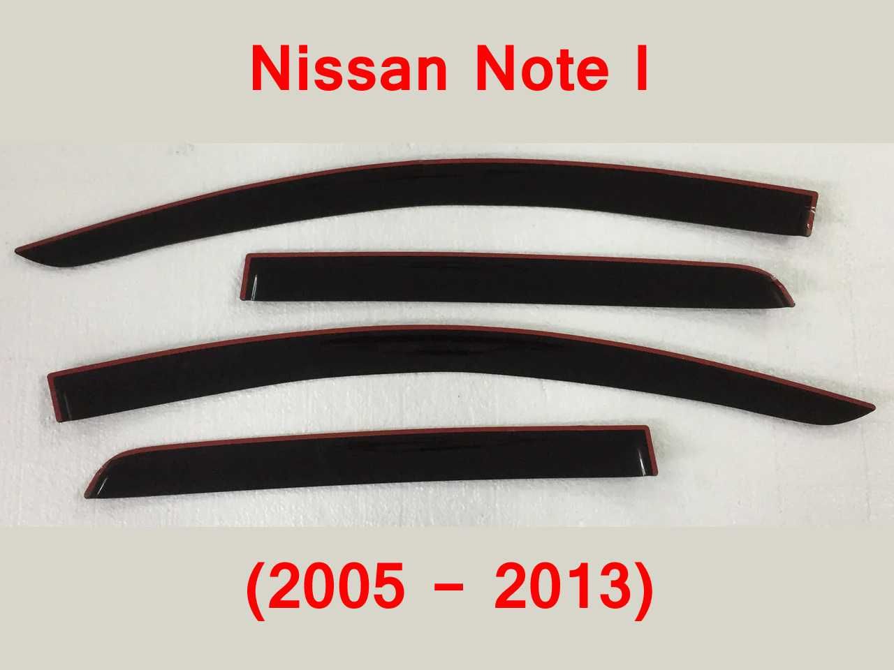 Дефлекторы окон Nissan Note (ветровики Ниссан Ноут)