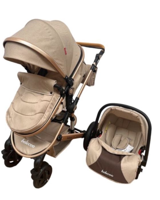 Carucior 3 in 1 cu landou si scoica