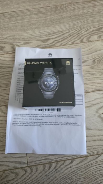 Smartwatch HUAWEI Watch 5, 46mm, Grey-Purple Sigilat,garantie +cadou