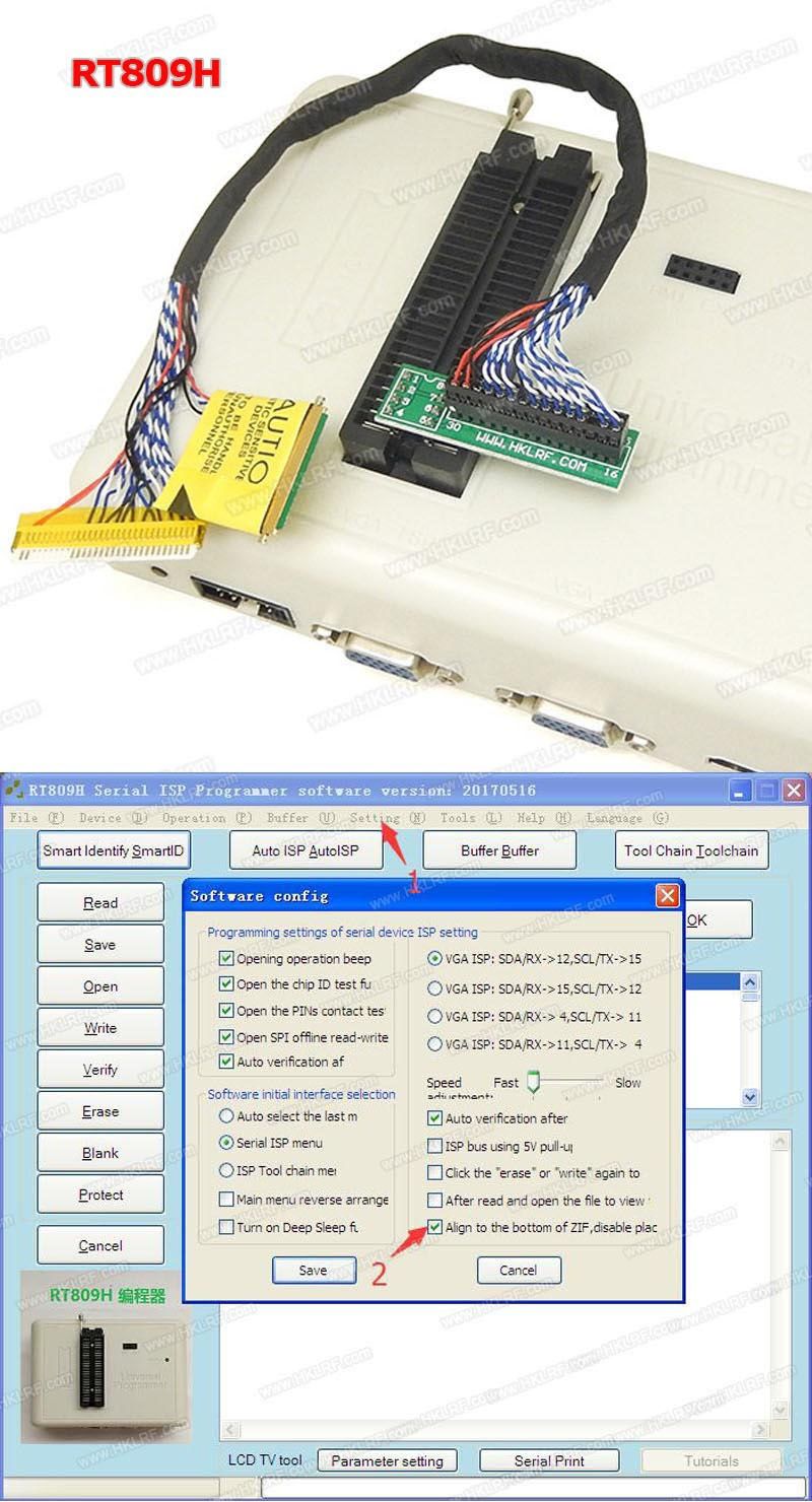 Programator universal RT809H EMMC-Nand FLASH+ 53 ADAPTOARE+ altele Nou