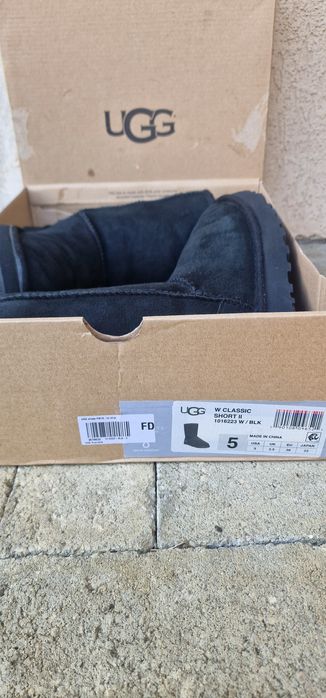 Ugg classic short ll, negru, 36