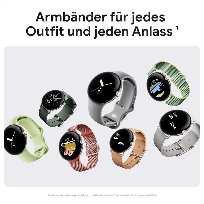 Нов! 2г Гаранция! Google Pixel Watch - Charcoal Silver, Mate Black