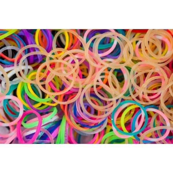 Кутия на 3 етажа 4500 ластици и пособия за плетене на гривни Loom Band