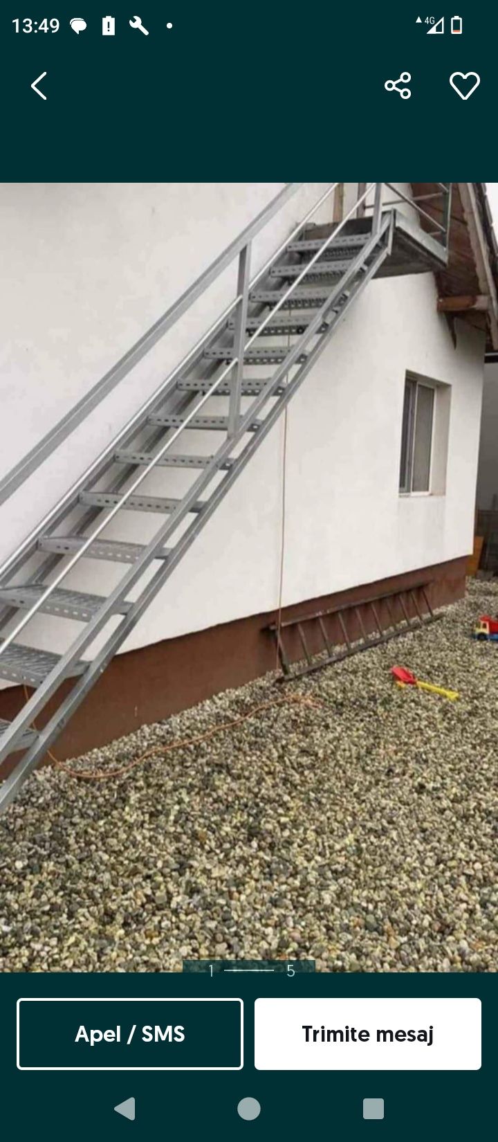 Scări metalice galvanizate