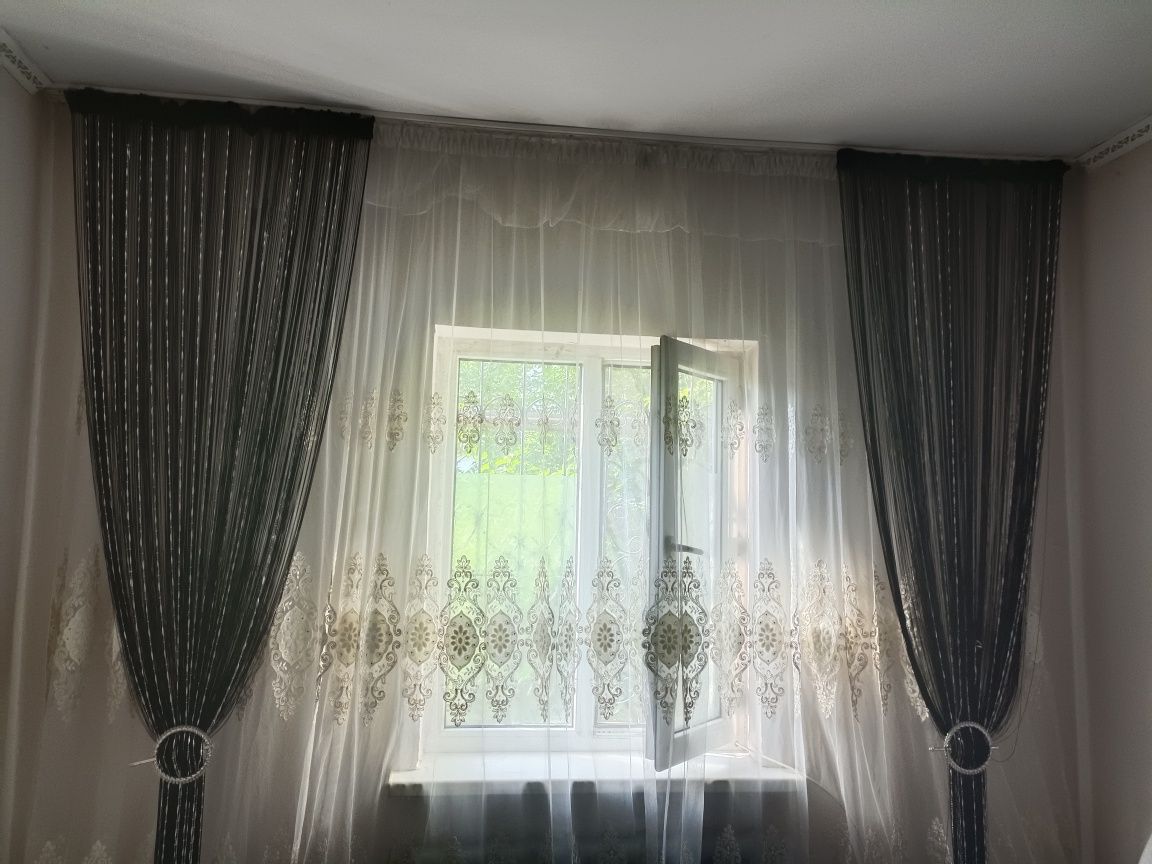 Продам тюль со шторами