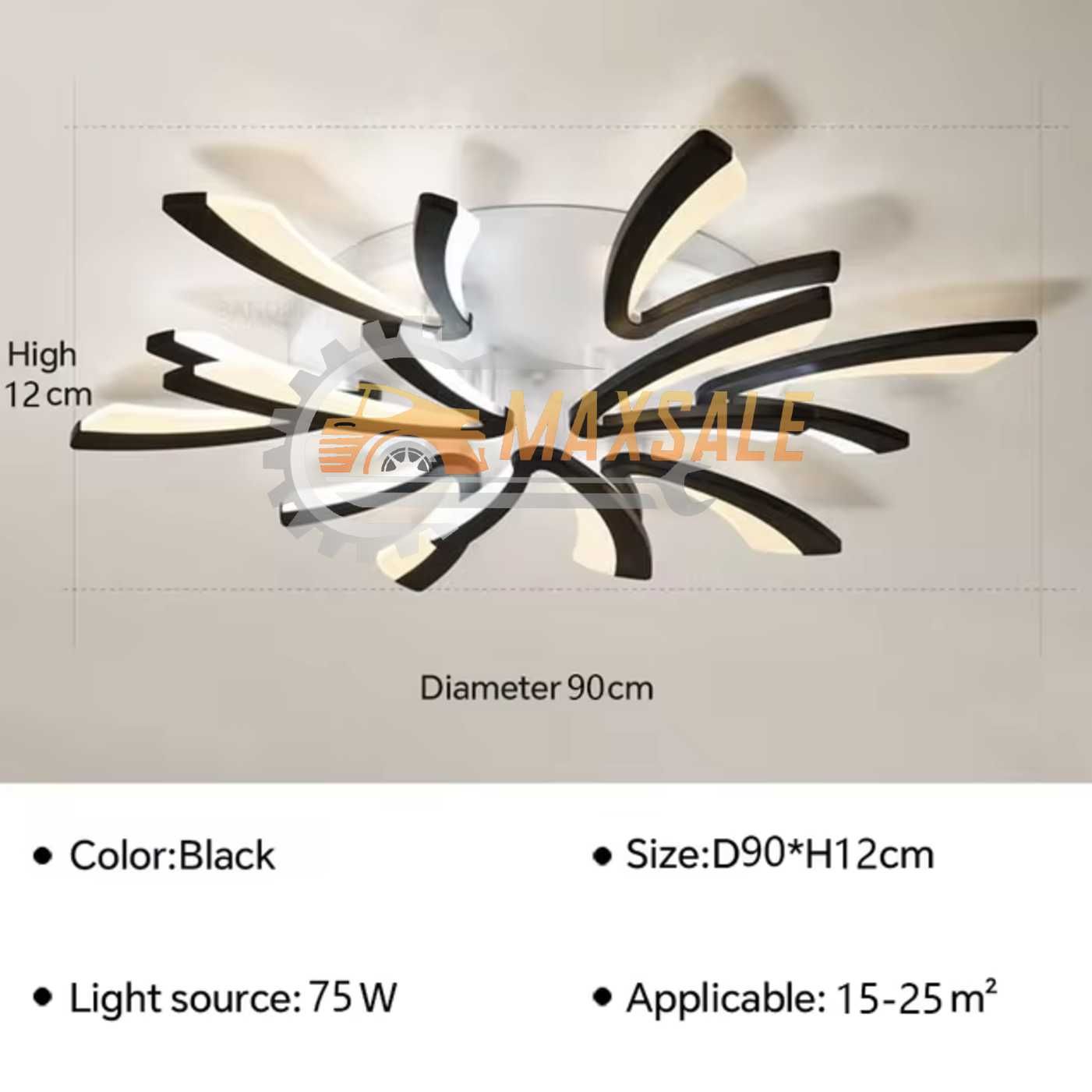 LED лампа стена 90W таван абажур плафониера за дома бумеранг полилей