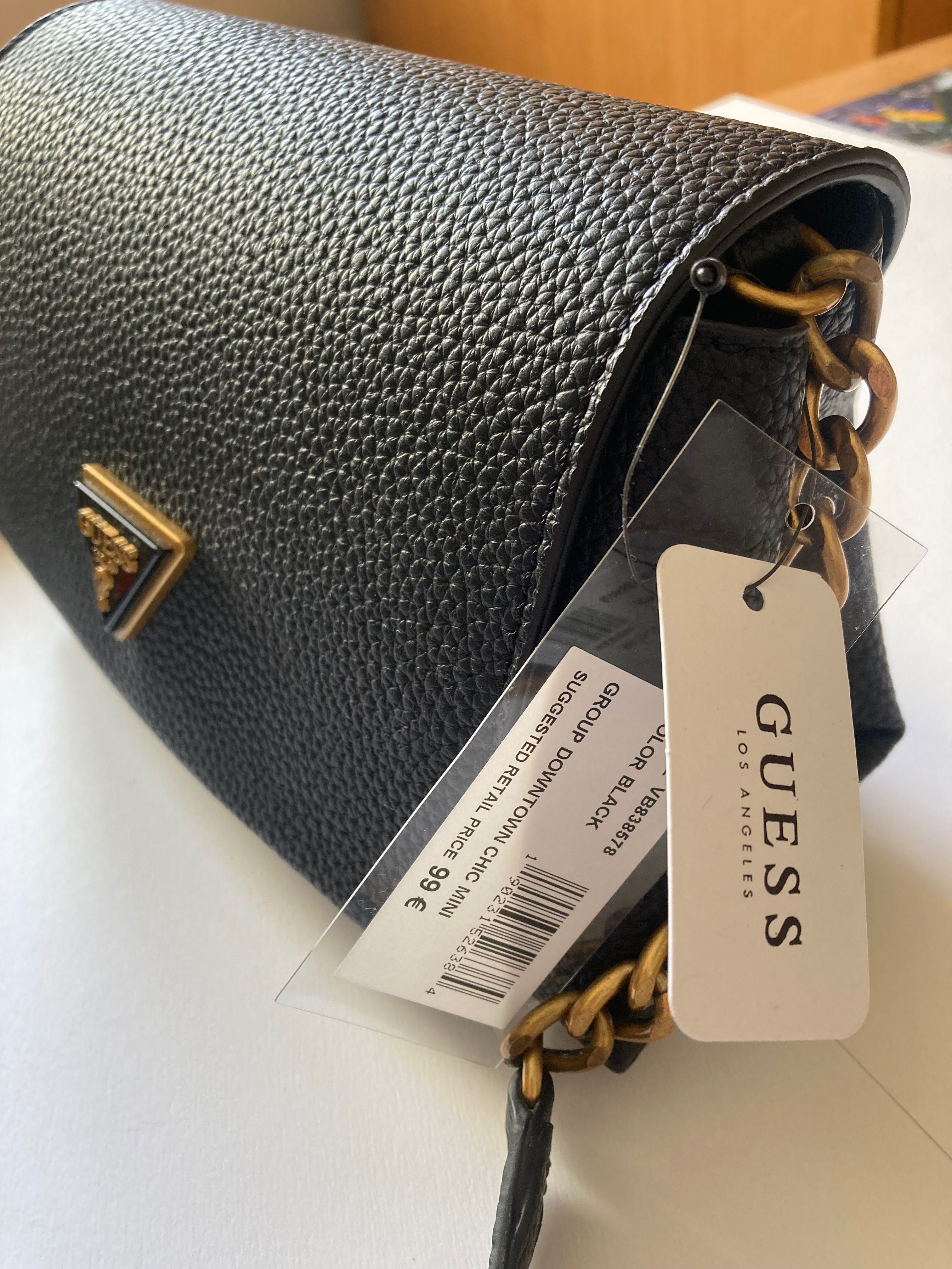 Дамска чанта GUESS - Downtown Chic, Мини, Черен