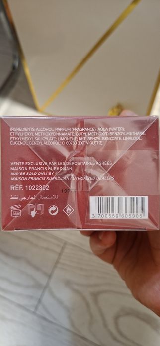 Parfum Baccarat Rouge 540 intens