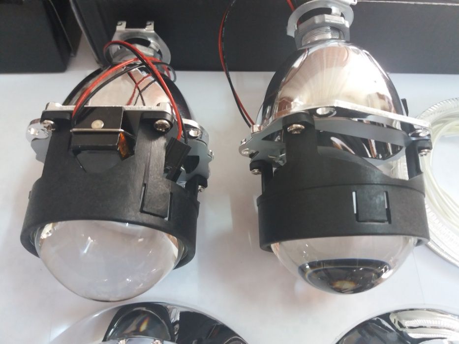 Kit complet pt Far BMW E46 Lupe Bixenon+Xenon Canbus+Inele Angel Eyes
