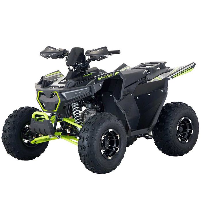 Atv 125cc Mini Rocket Panther Deluxe 8" semi-automat 4T benzina negru
