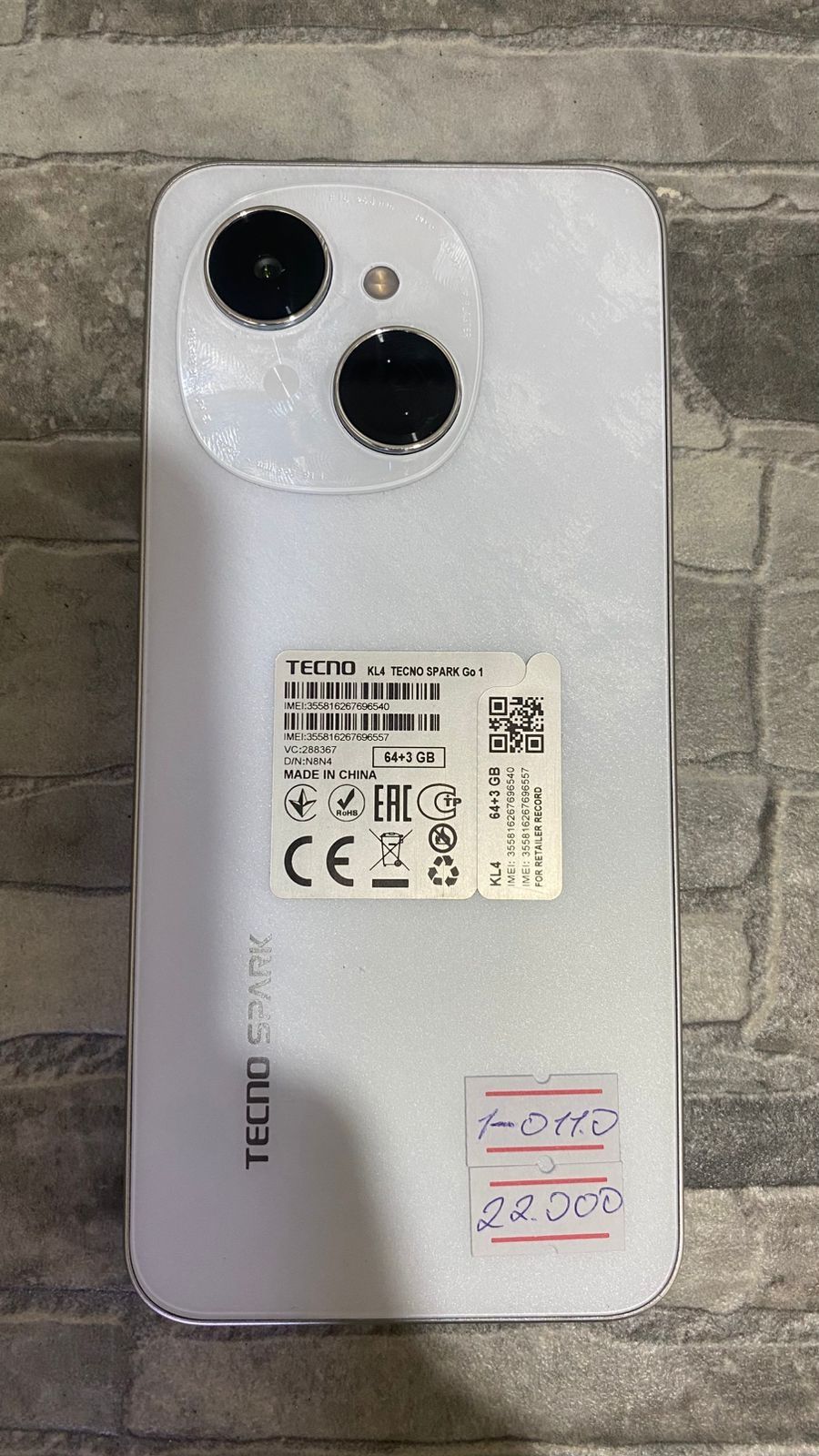 Tecno spark Go 1