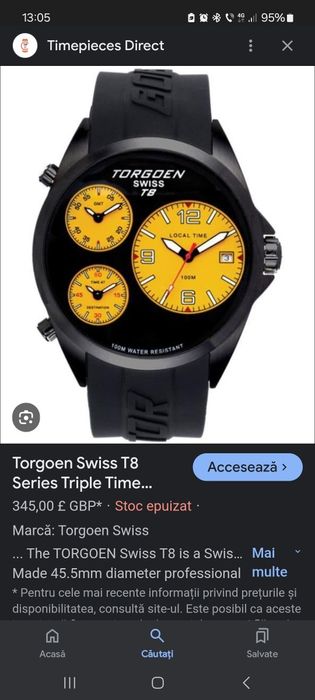 Ceas pilot Torgoen T8