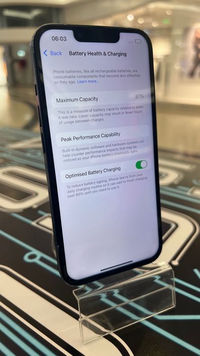 iPhone 14 - Negru - 256GB - 87% Sănătate baterie
