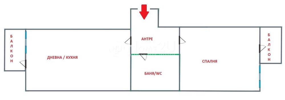 Дава се под наем Двустаен апартамент в София, Банишора - 75 кв.м за 699 € - Снимка #1