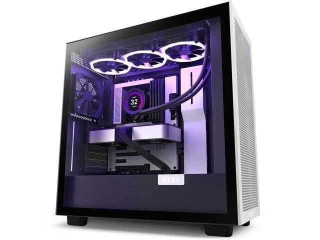 Корпус NZXT H7 FLOW Black, White, Black & White | Бесплатная Доставка