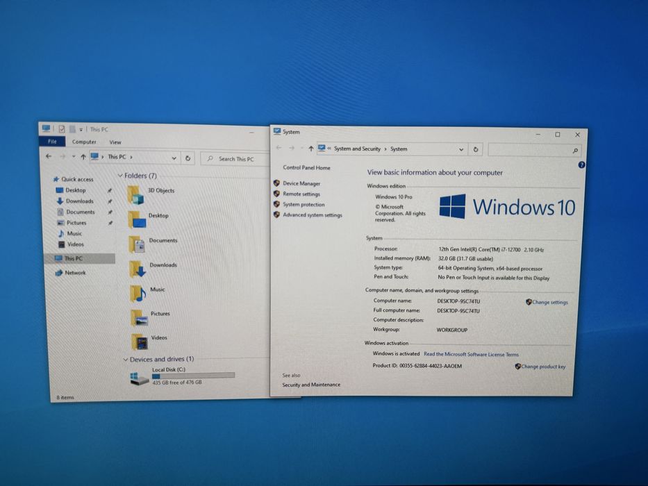 Pc Unitate Dell OptiPlex XE4 - Intel 17-12700, 32GB ram, 512GB ssd