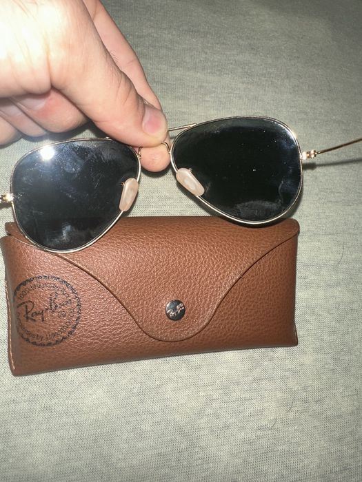 rayban aviator gold