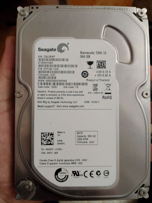 Продается хард диск 500гб