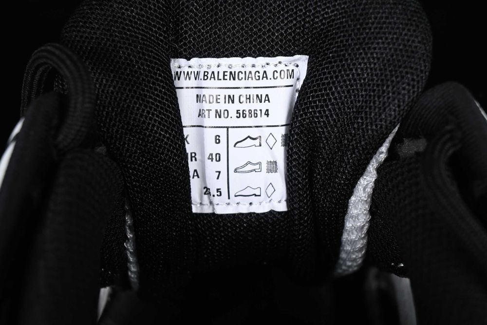Adidasi Balenciaga Track 2 negru-alb, marimi 35-45, Unisex
