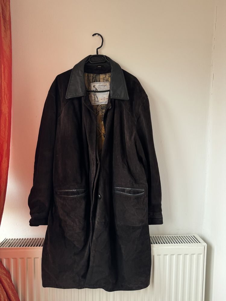 Palton piele vintage