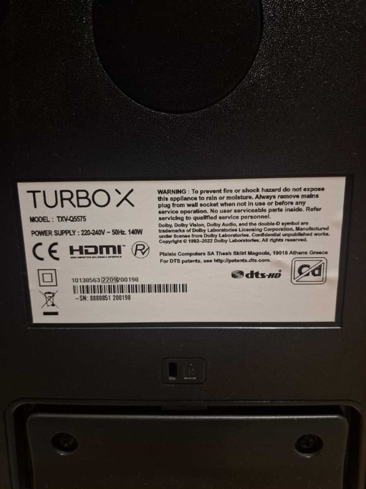 Turbo-X 55" 4K QLED UHD HDR