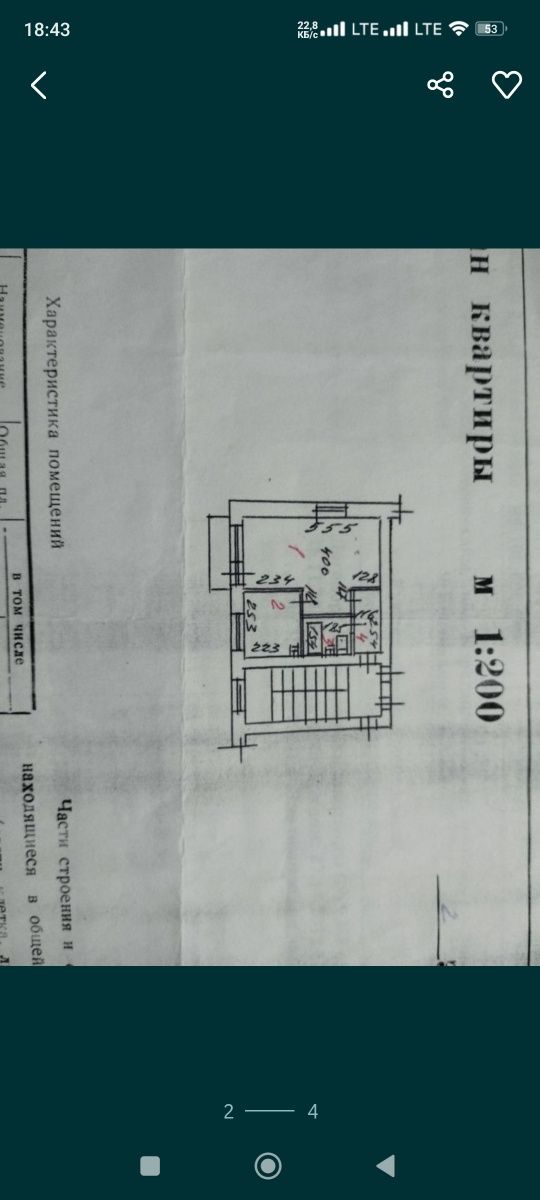 Продается однокомнатная квартира