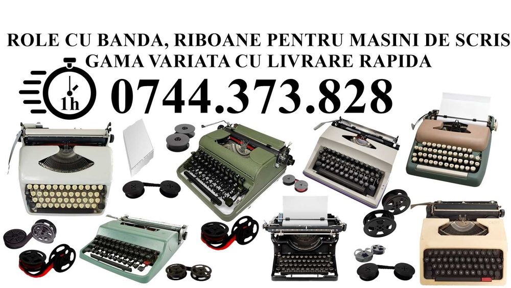 Banda monocrom masina scris. Banda bicolora masina.Banda masina scris.