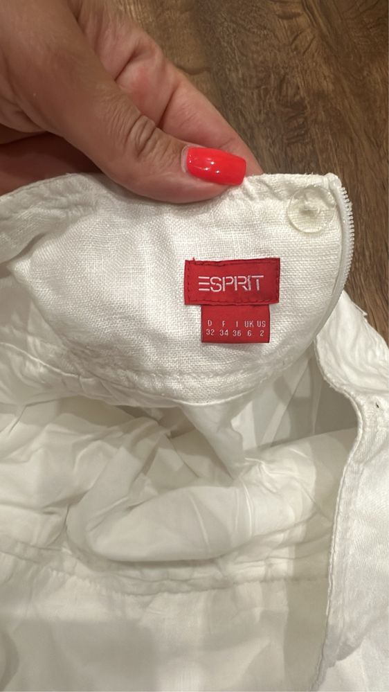 Бяла ленена пола Esprit
