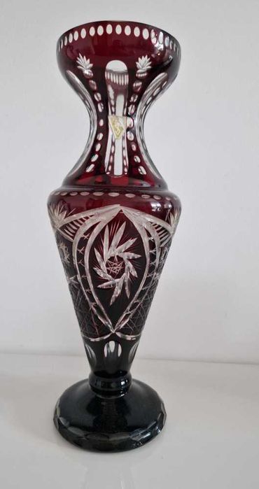 VAZA CRISTAL Rosu Rubin 32 cm